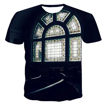 Ny T-shirt til mænd af høj kvalitet kortærmet T-shirt i kortærmet åndbar sport 3D printet mode flot kortærmet T-shirt