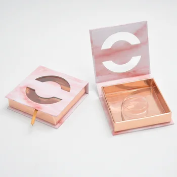 Ny torv 25mm mink-vipper, marmor pink øjenvipper emballage faux cils makeup sag eyelash kasser engros leverandør hurtig levering