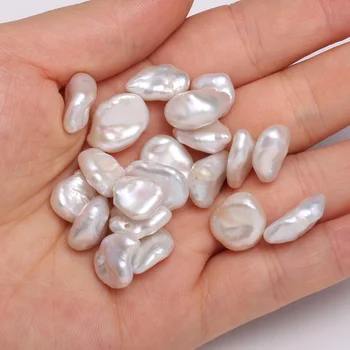 Nye 1PC Naturlige Ferskvands Perle-Perler 11-12mm Uregelmæssig Form Løse Perler til gør det selv-Elegant Halskæde Armbånd Smykker Tilbehør