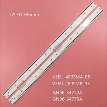 Nye 2stk/Kit LED strips til SAMSUNG 48 TV UE48JS8500 UE48JS9000 S_5N9_48_SFL_L72_V1.1_141126 S_5N9_48_SFL_R72_V1.1_141126