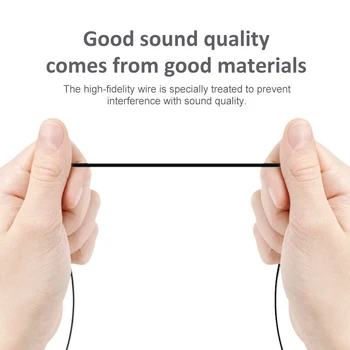 Nye 3,5 mm Kabel Hovedtelefoner Ørestykker I-øret-Super Bass-hovedtelefoner Med Kontrol af Mikrofonens Lydstyrke Hovedtelefon Til Samsung Galaxy S6