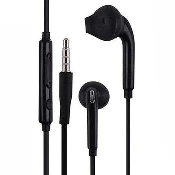 Nye 3,5 mm Kabel Hovedtelefoner Ørestykker I-øret-Super Bass-hovedtelefoner Med Kontrol af Mikrofonens Lydstyrke Hovedtelefon Til Samsung Galaxy S6