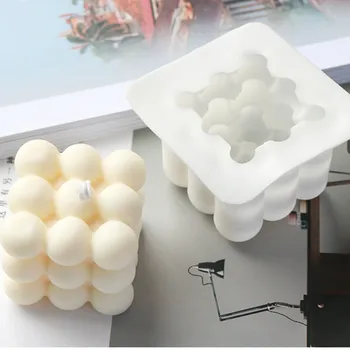 Nye 3D Magic Form Silikone Lys Skimmel Aromaterapi DIY Håndlavet Stearinlys Materiale Harpiks, Voks, Sæbe Forme Forsyninger