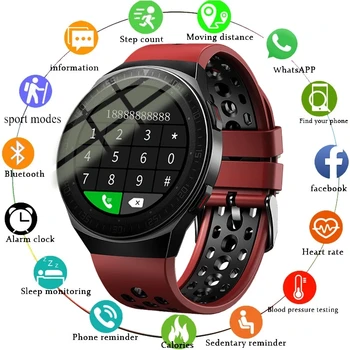Nye Bluetooth Opkald, Smart Ur Mænd 8G Hukommelseskort Musik Afspiller smartwatch Til Xiaomi Huawei Telefon Vandtæt Fitness Ure+Max