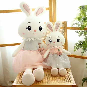 Nye Bløde Søde Aier Kanin Plys Pude I Dejlige Prinsesse Kanin Dukke Kreative Fødselsdag Gave Til Børn, Baby Ledsage Sove Toy