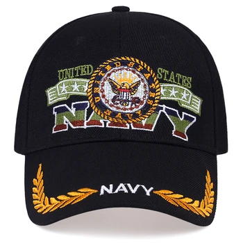 Nye Casual NAVY Army Baseball Cap Knogle US Navy Hat Snapback Caps Mænd Kvinder Balck Taktiske Cap Casquette hip hop caps gorras