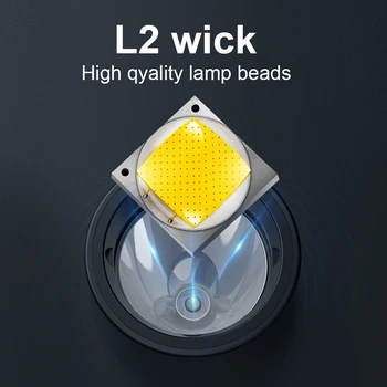 Nye Dykning Lommelygte L2 Wick Genopladelige Mest Professionelle Undersøiske Lanterne Lys Usb-Led Lommelygte IPX8 Vandtæt Flash Lys