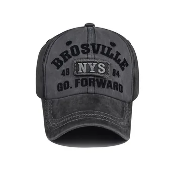 Nye Forår Vasket Bomuld Unisex Baseball Caps For Mænd Brev Cap Retro Casual Bomuld Casquette Streetwear Snapback Hat Knogle