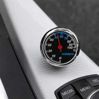 Nye Holdbar Letvægts Ur Bil Auto Digital Automotive Termometer Hygrometer I Bil Elektronisk Ur Tilbehør Til Bilen#290812