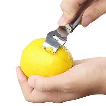 Nye Lemon Lime Orange Frugt, Citrus Zester Skrællekniv Køkken Håndværk Rustfrit Stål