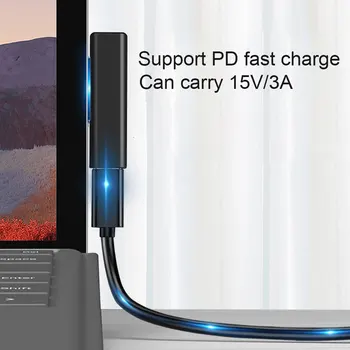Nye Microsoft Surface Pro 3-6 Gå USB-C PD Hurtig Opladning Stik Konverter til Overfladen Book USB Type C Female Adapter Stik