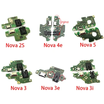 Nye Mikro-Dock-Stik til Opladning Oplader PCB Board USB-Opladning Port Flex-Kabel For Huawei Nova 2S 3 3i 5i 3e 4e 5 Pro