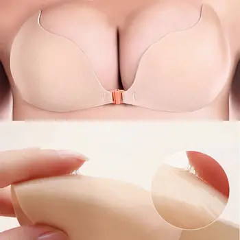 Nye Mode, Sexet Kvinder Silikone Selvklæbende Push Up Pasties Stropløs Usynlig Bh ' Er Brystholder Ny Praktisk Bryst Kronblade