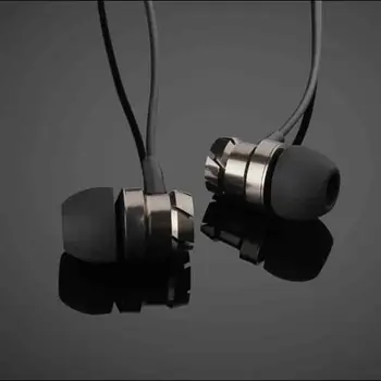 Nye Stereo-Bass-Hovedtelefoner In-Ear 3,5 MM Kabel Hovedtelefoner Metal HIFI Ørestykke Med MIC For Xiaomi Samsung, Huawei-Telefoner