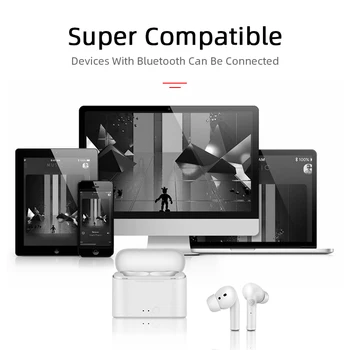 Nye i11 Pro TWS Trådløse Bluetooth Øresnegl 5.0 Øretelefoner sport Earbuds Headset Med Mic For smartphone Xiaomi Samsung, Huawei