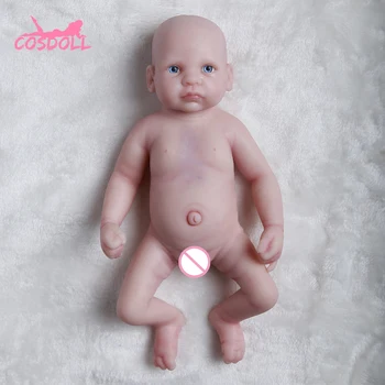 Nyeste Reborn Dukke 26CM 0,5 kg Baby Dukker Fuld silikone Åbne munden for Børn, Legetøj, Barn solid Full Body Naughty Girl