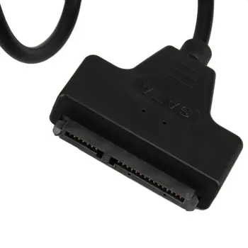 Nyeste USB 2.0-Mand Til SATA 7+15P 22 Pin Kabel-Adapter Til 2.5