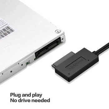 Nyeste USB 2.0-Mini Sata II 7+6 13Pin Adapter Omformer Kabel Til Bærbar computer, DVD - /CD-ROM Slimline Kørsel På Lager Til Dropshipping