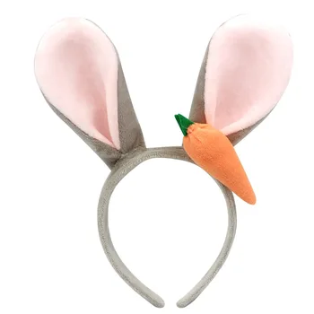 Nyt produkt judy kanin ører gulerod hovedbøjle tegnefilm hårnål forlystelsespark part cosplay ydeevne rekvisitter hår tilbehør