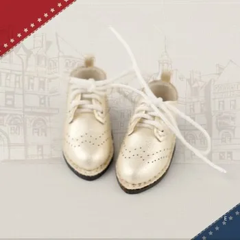 OB11 dukke sko og Blythes dukke fashion snøring nye små spidse sko Britisk stil lockshoes brun sort farve champagne
