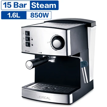 Og Kaffefaciliteter Dolce Gusto italiensk Espresso Portafilter Og Maskine med Mælkeskummer Semi-automatiske kaffemaskiner 850W 15 Bar