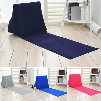 Oppustelig Beach Mat Festival Camping Fritid Liggestol Tilbage Pude Pude Chair-Oppustelig Sofa Couch for Soveposer Air Bed