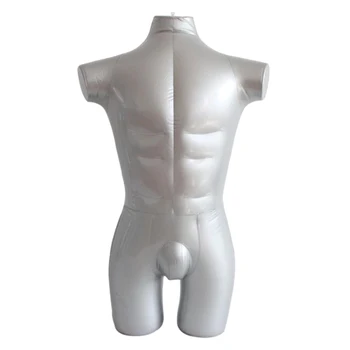 Oppustelige Mandlige Mannequin Form Undertøj Skærm Dummy Torso Modeller (Ikke Arm)