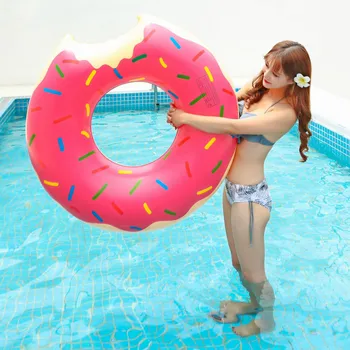 Oppustelige Pink Svømning Ring Vand Flydende Madras Beach Bed Toy Floaties Svømme Cirkel for Voksne Barn Stor Pool Tilbehør