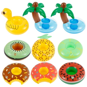 Oppustelige kopholder Donuts Coconut tree kopholder Swimmingpool Float Badning pool Toy Fest Dekoration Bar Coastere