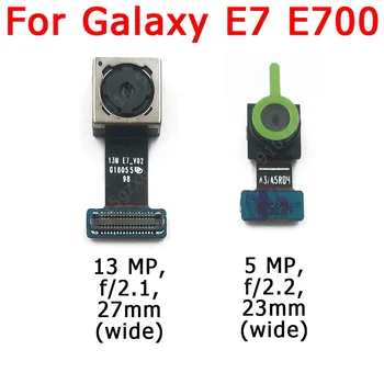 Original Front Surround Back Kamera Til Samsung Galaxy E5 E7 E500 E700 Vigtigste Vender Kameraet Modul Flex Kabel Udskiftning Af Reservedele