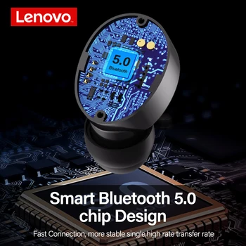 Originale Lenovo HT18 TWS Touch Control Sport Ørepropper Bluetooth Hovedtelefon HIFI Stereo støjreduktion Hovedtelefoner PK Bælg i12