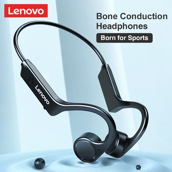 Originale Lenovo X4 Bone Conduction Hovedtelefoner, Sport Kører Vandtæt Trådløs Bluetooth-Hovedtelefon Sandt Bone Conduction Headset