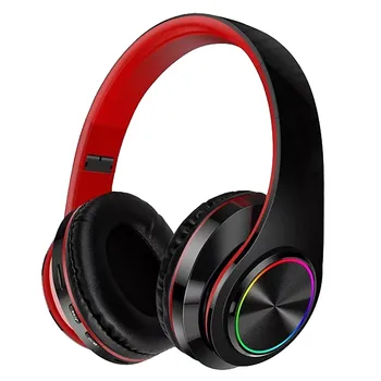 Over Ear Hovedtelefoner Stereo hifi Gaming Sport Tws hovedtelefoner, mp3 Bluetooth headset Sammenklappelig bas til, Video Game laptop med Mic
