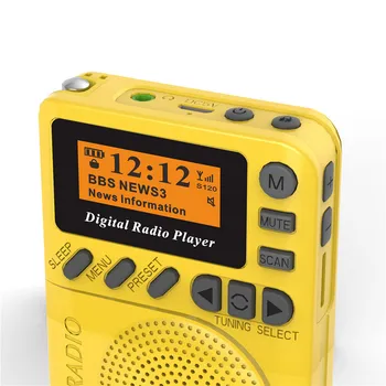 P9 Mini-Radio, DAB-Radio FM-Digital Demodulator Indbygget Højttaler Bærbare MP3-Afspiller Til at Gå Kører Trænings-og Fritid