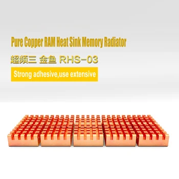 PCCOOLER 8stk Ren Kobber Ram Heatsink For DDR, DDR2, DDR3 RAM køleplade Radiator Hukommelse RHS03
