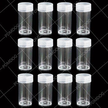 PDMDOG 5/60/90/120 Flasker Runde Diamant Maleri Tilbehør Container Flasker Diamant Maleri Værktøjer Krystal Perle Opbevaring jar