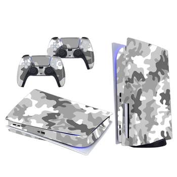 PS5 Disc Edition Skin Sticker Beskyttende Decal for Playstation5 spillekonsol & 2 Controllere
