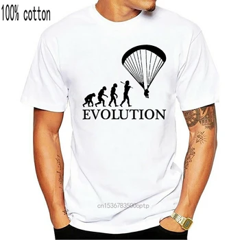 Paraglider Udviklingen Af Manden, Herre T-Shirt Tee Top Gave 2Xl 9Xl t-Shirt