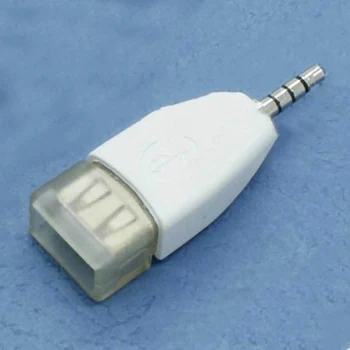 Passer til Bil, Ny Converter Adapter USB 2.0-Female 3,5 mm Male AUX Audio Holdbar Bil Jack Stik