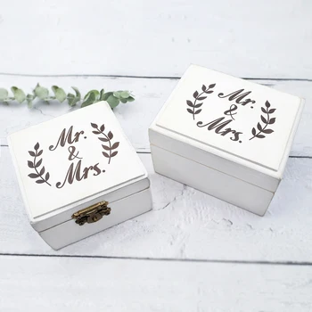 Personlige Bryllup Ring Box,Brugerdefineret Ring Bearer-Boks,Engagement Boks,Indgraveret Ring Box,Bryllup Dekoration