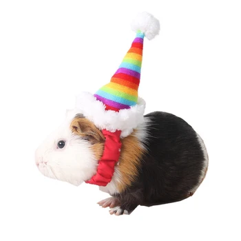 Pet Produkter Binde Katten Hat Marsvin Ornament Jul Egern Rainbow Hat Dog Caps Leverer Sjove Part, Dog Kappe Kjole Op