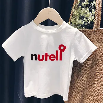 Piger Tøj Kawaii Peanut Smør Nutella Harajuku Tegnefilm Unisex T-Shirt til Drenge Pige t-shirt Kort Ærme Harajuku-Shirt 24M-8T