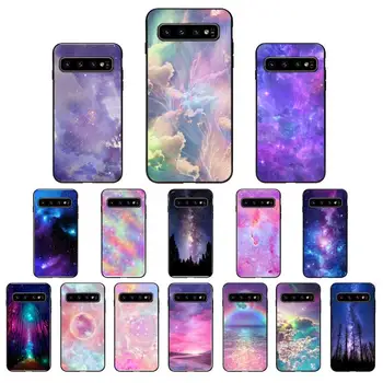 Pink Plads Glitter Sky Sky Phone Case For Samsung Galaxy S20 Ultra S20 Plus S10 S9 S8 Plus S7 Kant S21 Plus
