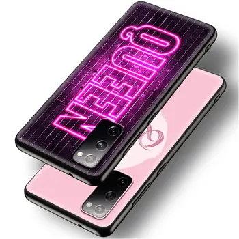 Pink Prinsesse Dronning Phone Case for Samsung Galaxy S21 S20 FE S20 S10 S8 S10E S9 Lite Ultra Plue 5G S7 Kant Shell Cover