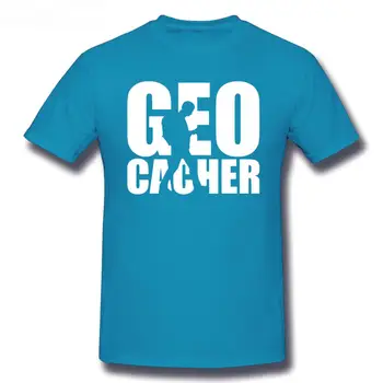 Plus Geocacher Geocaching Tynde Size Fit T-shirts 5xl Nye Sort Printet T-shirt Basic for Juridiske Mænd Superior-Tilpassede Produkter