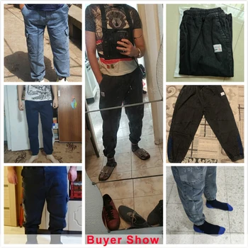 Plus Størrelse I Jeans Til Mænd Løs Joggere Streetwear Harem Jeans, Cargo Bukser Ankel-Længde Denim Bukser
