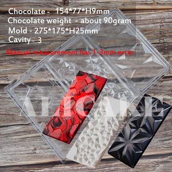 Polycarbonat Chokolade Forme Sfære Bakke for Form Tyk Chokolade Bar Mould Bageren Bage Formen Wienerbrød Værktøjer Drop Shipping