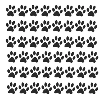 Pote Print Bundt Kat Hund Udskriver Sæt af 48 Decal Vindue Klistermærke Bil Klistermærker,3cm*3cm