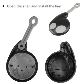 Praktiske Fjernbetjening Smart Key Shell Fob Case 2-Knappen, Nøglefri Adgang Til Toyota For Cobra Alarm 7777 1046 3196 Ikke Batteri