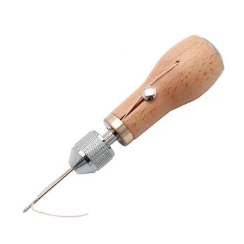 Professionel Syning Syl Hånd Stitcher Reparation Værktøj til Læder Bælte Reparation Lockstitch Sæt